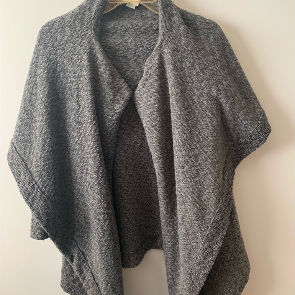Saturday Sunday grey sparkly cape